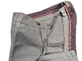 LBM 1911 Trousers 36, Grey Flat front Tailored fit Cotton/Linen