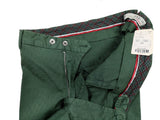 LBM 1911 Trousers 36, Bottle green dot textured Flat front Tailored fit Cotton/Elastane