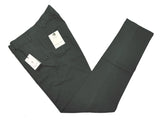 LBM 1911 Trousers 35/36, Forest green patterned Flat front Slim fit Cotton/Elastane