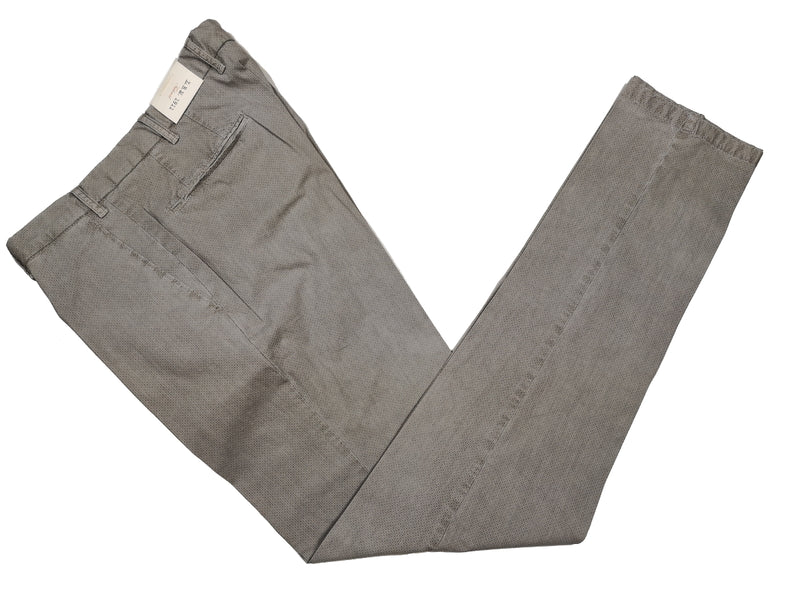 LBM 1911 Trousers 35/36 Grey vintage pattern Flat front Cotton blend