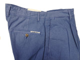 LBM 1911 Trousers 36 Medium blue Pleated front Tailored fit Cotton blend