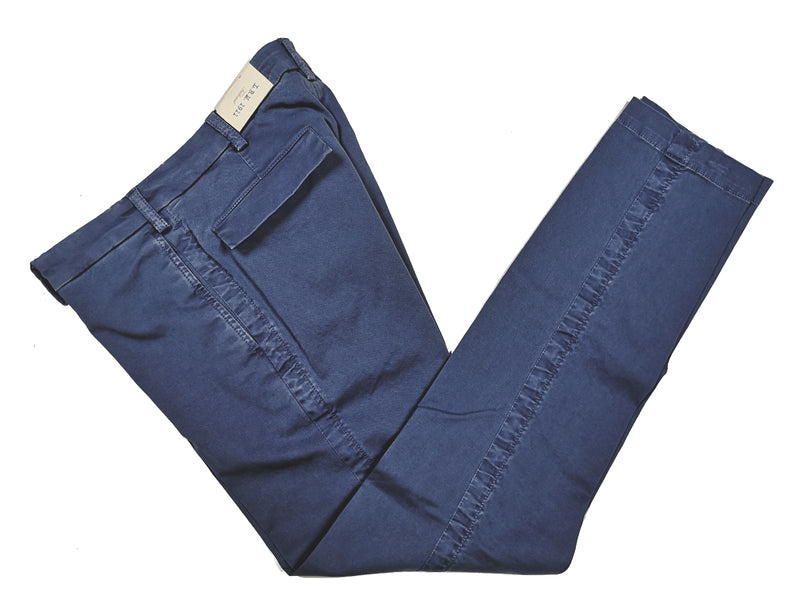 LBM 1911 Trousers 34, Washed cobalt Flat front Tailored fit Cotton/Elastane
