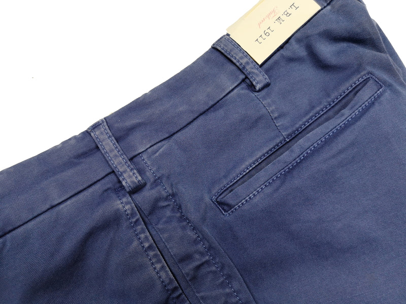 LBM 1911 Trousers 34, Washed cobalt Flat front Tailored fit Cotton/Elastane