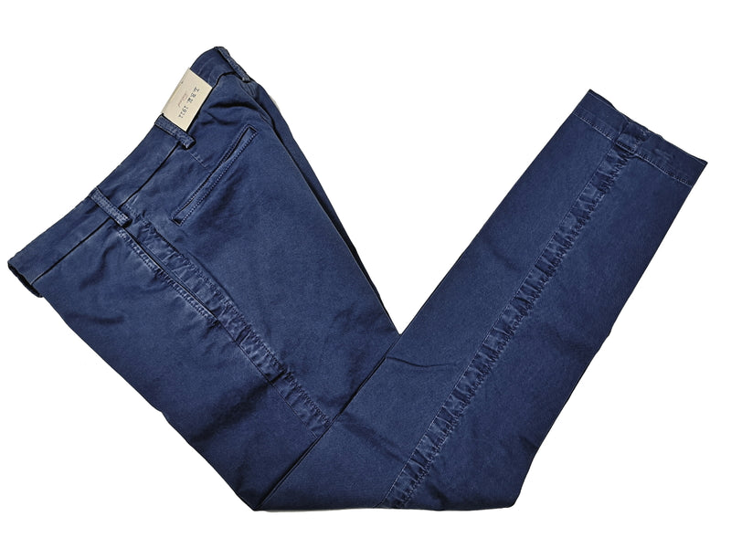 LBM 1911 Trousers 34, Washed cobalt Flat front Tailored fit Cotton/Elastane