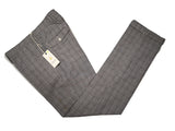 LBM 1911 Trousers 34, Black & white plaid with blue Flat front Tailored fit Cotton
