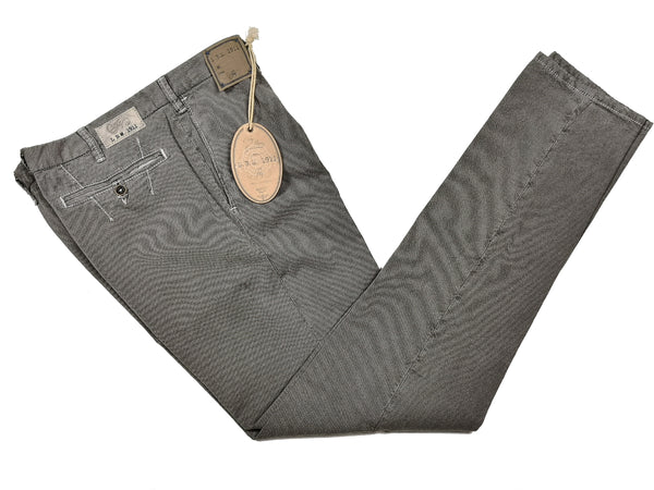 LBM 1911 Trousers 36, Medium grey Pleated front Straight fit Cotton/Linen
