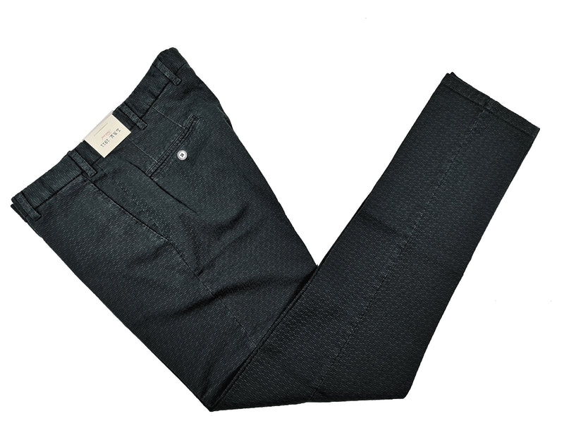 LBM 1911 Trousers 36, Forest green weave Flat front Tailored fit Cotton/Elastane