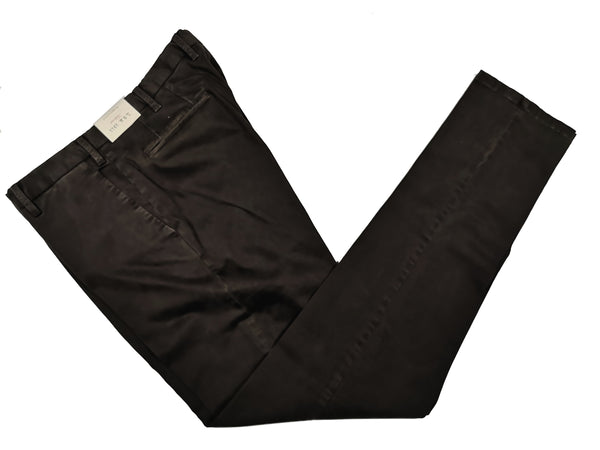 LBM 1911 Trousers 35/36, Dark brown Flat front Slim fit Cotton/Elastane