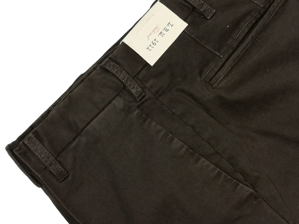 LBM 1911 Trousers 35/36, Dark brown Flat front Slim fit Cotton/Elastane