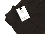 LBM 1911 Trousers 35/36 Flat Front Brown weave Cotton blend