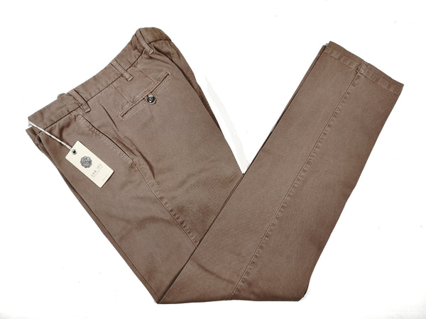 LBM 1911 Trousers 36, Dark sand Flat front Tailored fit Cotton/Elastane