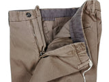 LBM 1911 Trousers 36, Dark sand Flat front Tailored fit Cotton/Elastane