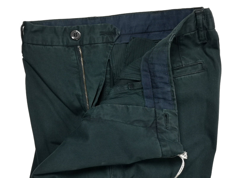 LBM 1911 Trousers 34, Forest green Flat front Tailored fit Cotton/Elastane