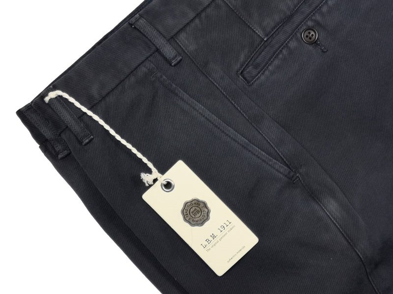 LBM 1911 Trousers 34, Navy bue Flat front Tailored fit Cotton