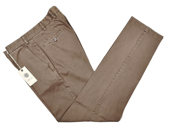 LBM 1911 Trousers 37/38, Dark sand Flat front Tailored fit Cotton/Elastane