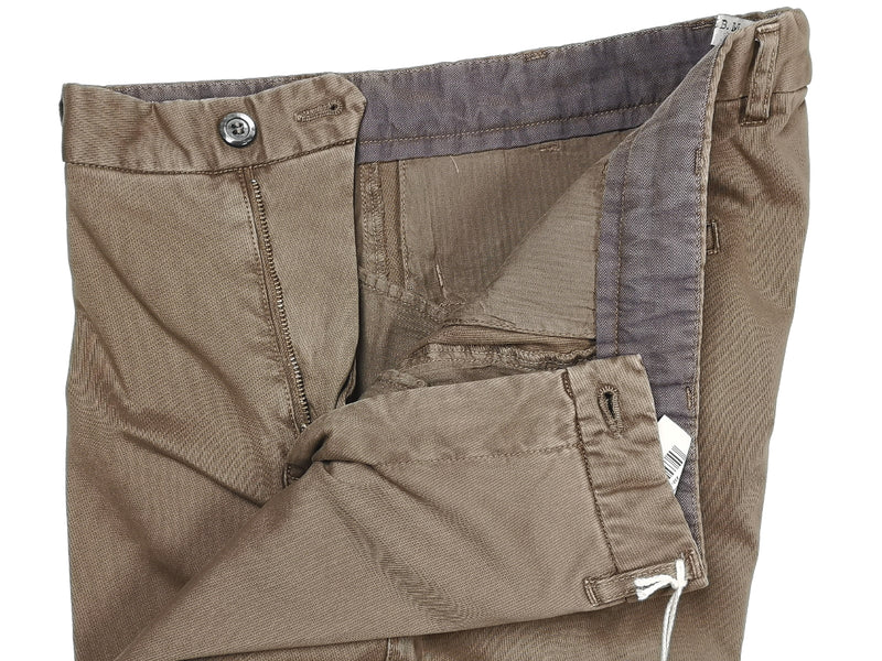 LBM 1911 Trousers 39/40, Dark sand Flat front Tailored fit Cotton/Elastane