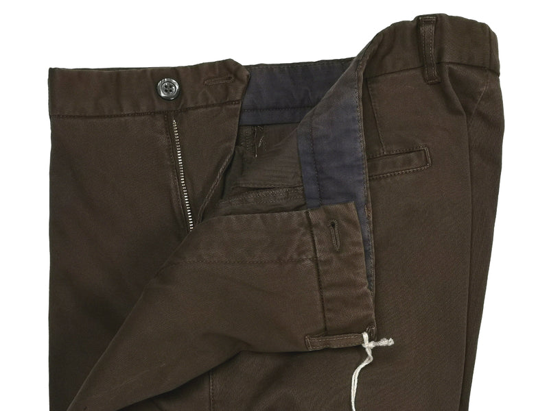 LBM 1911 Trousers 36, Brown Flat front Tailored fit Cotton/Elastane
