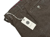 LBM 1911 Trousers 34, Washed brown puppytooth Flat front Tailored fit Cotton blend