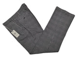 LBM 1911 Trousers 34, Grey glen plaid Flat front Relaxed fit Cotton blend