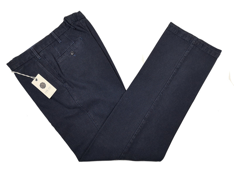 LBM 1911 Trousers 34, Washed navy weave Flat front Relaxed fit Cotton blend