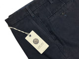 LBM 1911 Trousers 34, Washed navy weave Flat front Relaxed fit Cotton blend