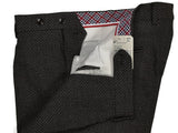 LBM 1911 Trousers 35/36, Charcoal fancy pattern Pleated front Slim fit Wool/Cotton