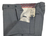 LBM 1911 Trousers 34, Blue/White check Flat front Tailored fit Wool blend