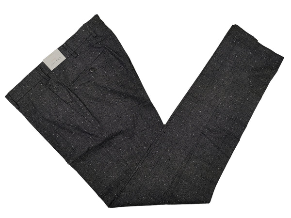LBM 1911 Trousers 34, Charcoal plaid Flat front Tailored fit Wool