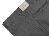 LBM 1911 Trousers 36, Grey fancy pattern Flat front Tailored fit Wool/Cotton