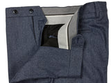 LBM 1911 Trousers 34, Blue mini-check Flat front Tailored fit Wool