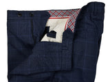 LBM 1911 Trousers 34, Blue plaid Flat front Tailored fit Wool