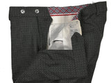 LBM 1911 Trousers 36, Charcoal fancy weave Flat front Tailored fit Wool
