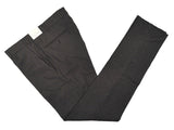 LBM 1911 Trousers 36, Charcoal brown navy rectangular pattern Flat front Tailored fit Wool/Cotton