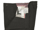 LBM 1911 Trousers 36, Dark brown beige/forest weave Flat front Tailored fit Cotton/Wool