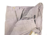 LBM 1911 Trousers 32, Light lavender Flat front Straight fit Pure linen