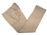 LBM 1911 Trousers 33/34, Washed khaki Flat front Straight fit Pure linen