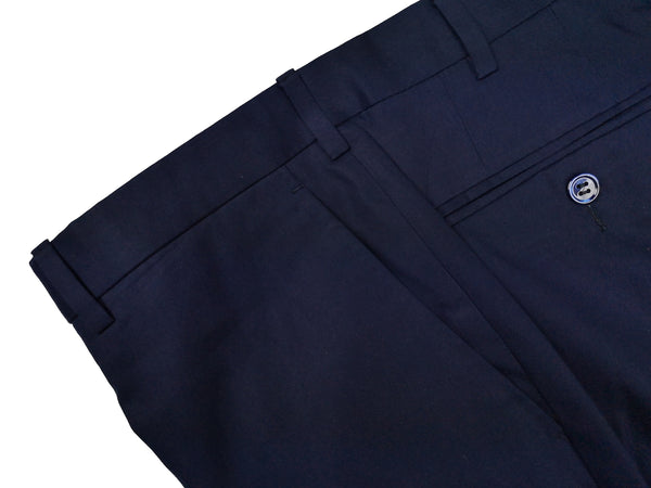 Luigi Bianchi Trousers 34 Dark navy front Tailored fit Cotton/Elastane