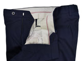 Luigi Bianchi Trousers 34 Dark navy front Tailored fit Cotton/Elastane