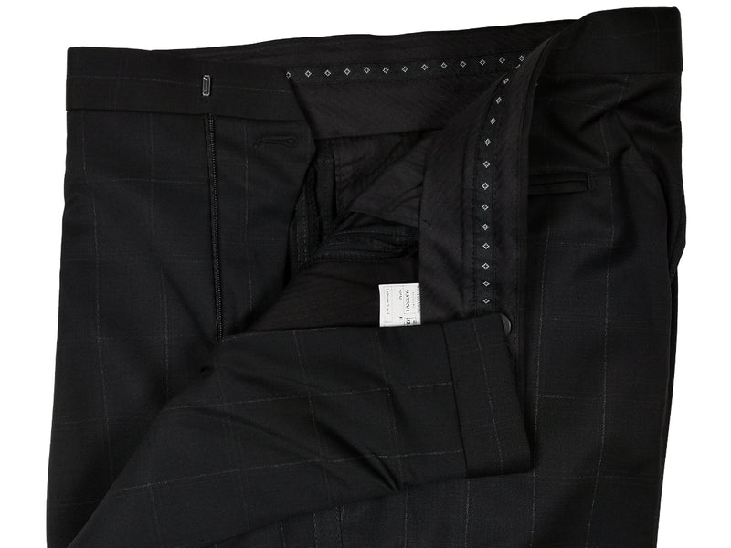 LBM 1911 Luigi Bianchi Tuxedo, Midnight windowpane 1-button Reda wool