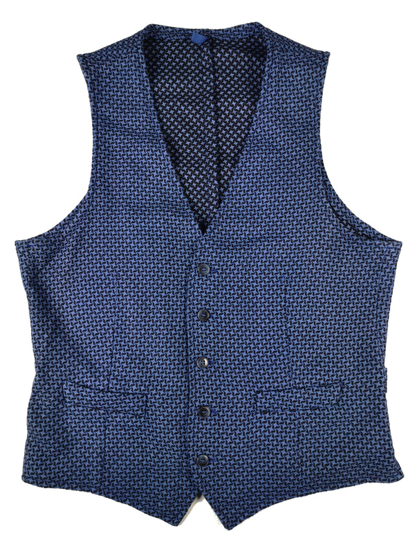 LBM 1911 Vest Large/52, Midnight/Bright blue Cotton/Wool/Nylon