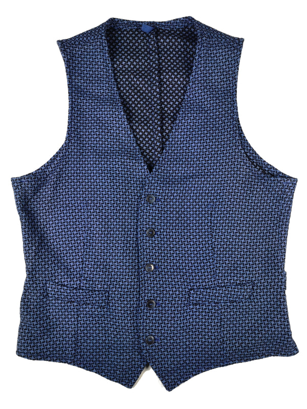 LBM 1911 Vest Medium/50, Midnight/Bright blue Cotton/Wool/Nylon