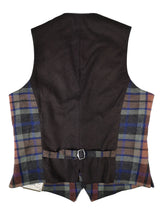 LBM 1911 Vest Medium/50, Taupe multi plaid Wool tweed