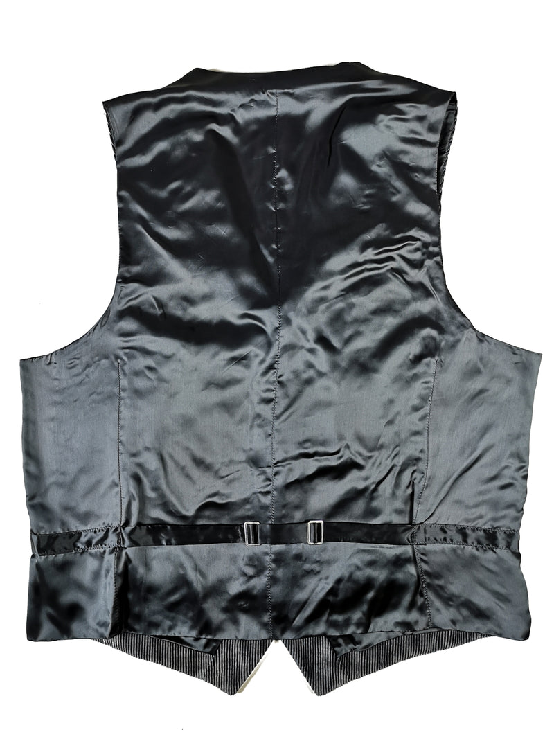 Luigi Bianchi Vest Medium/40R, Slate blue corduroy Cotton/Cashmere