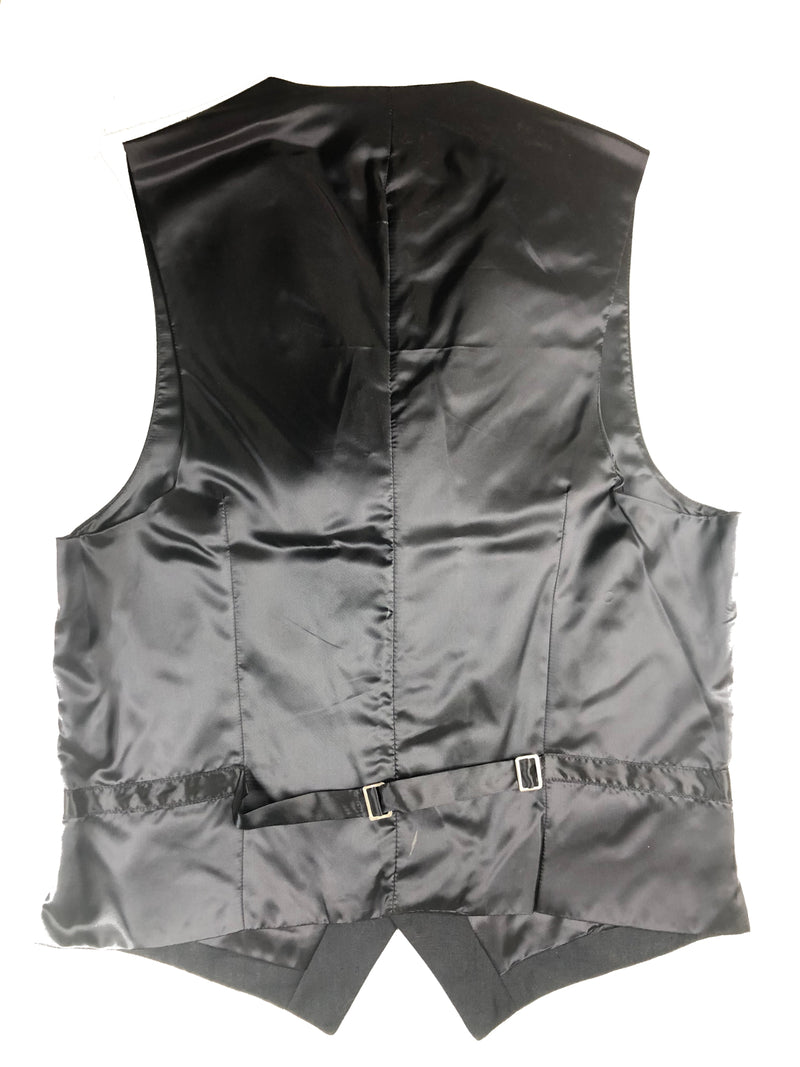 Luigi Bianchi Vest 42R, Midnight blue Linen