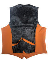 Luigi Bianchi Vest X-Large/54, Pumpkin orange Worsted wool