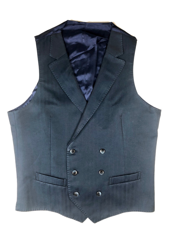 LBM 1911 Vest Medium/50, Navy herringbone Cotton