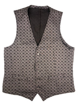 LBM 1911 Vest Large/52, Light taupe paisley pattern Cotton