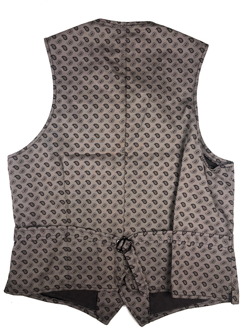 LBM 1911 Vest Large/52, Light taupe paisley pattern Cotton