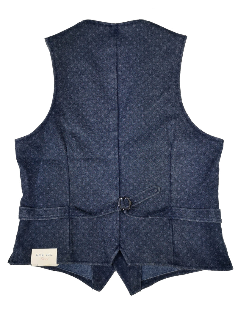 LBM 1911 Vest Medium/50, Soft blue print Wool blend