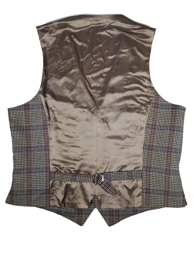 LBM 1911 Vest Large/52, Multi puppytooth check Wool/Cashmere
